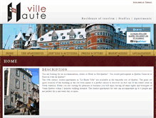 Tablet Screenshot of hotelvieuxquebec.ca